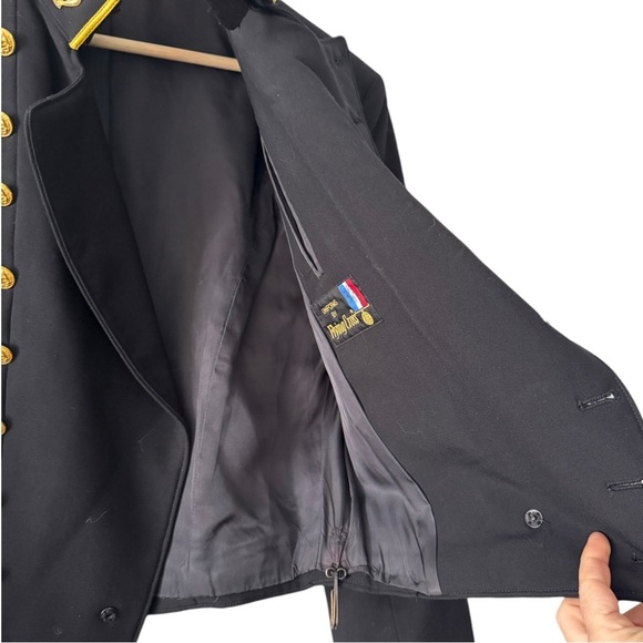 Vintage US Naval Academy Jacket Uniform Flying Cross Navy Jacket Preppy Academia - Picture 9 of 16